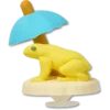3D Chilling Frog Γούρια Jibbitz™ Charms