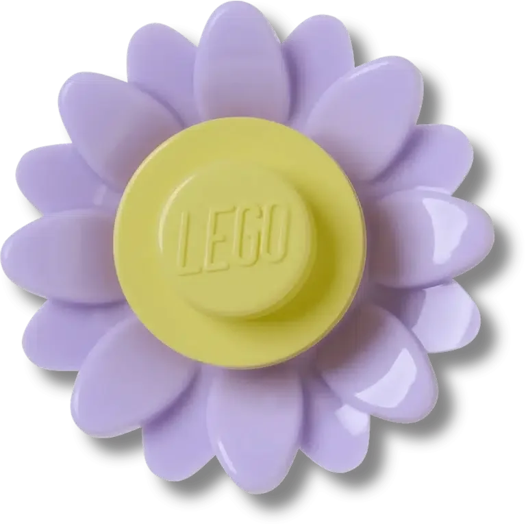 4Lw Μωβ λουλούδι Γούρια Jibbitz™ 4Lw Μωβ λουλούδι Γούρια Jibbitz™