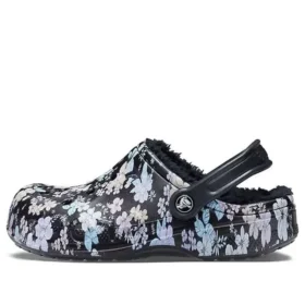 Baya Lined Clog “Black White”