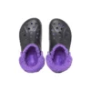 Baya Lined Clog «Μαύρο Μωβ»