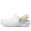 Baya Lined Clog με επένδυση από χνουδωτό υλικό και Marbled σχέδιο “White Multi”