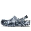 Beach Marbled Unisex Μαύρα Λευκά Σανδάλια “Black White”