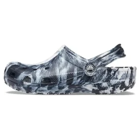 Beach Marbled Unisex Μαύρα Λευκά Σανδάλια “Black White”