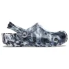 Beach Marbled Unisex Μαύρα Λευκά Σανδάλια “Black White”