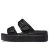 Brooklyn Croco Shine Buckle “Μαύρο”