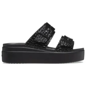 Brooklyn Croco Shine Buckle “Μαύρο”
