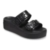 Brooklyn Croco Shine Buckle “Μαύρο”