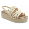 Brooklyn Strappy Low Wedge «Bone»