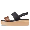 Brooklyn Tort Low Wedge «Μαύρο-Καφέ»