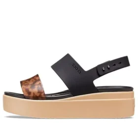 Brooklyn Tort Low Wedge «Μαύρο-Καφέ»