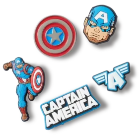 Captain America 5 Pack Γούρια Jibbitz™