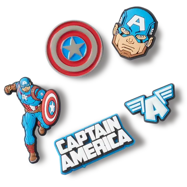 Captain America 5 Pack Γούρια Jibbitz™ Captain America 5 Pack Γούρια Jibbitz™