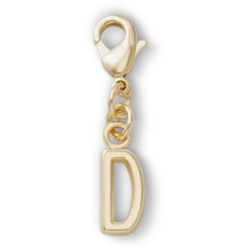 Χρυσό γράμμα D Γούρια Jibbitz™