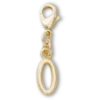 Χρυσό γράμμα «O» Γούρια Jibbitz™