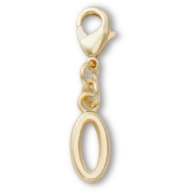 Χρυσό γράμμα «O» Γούρια Jibbitz™