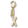 Χρυσό γράμμα X Γούρια Jibbitz™