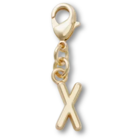 Χρυσό γράμμα X Γούρια Jibbitz™