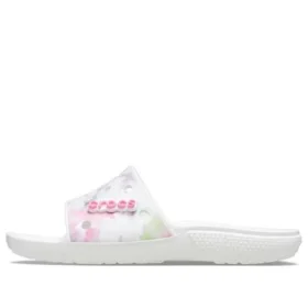 Classic Bleach Dye Slides «White Pink»