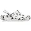 Classic Clog με σχέδιο νεκροκεφαλής “White Black”