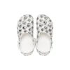 Classic Clog με σχέδιο νεκροκεφαλής “White Black”