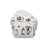 Classic Clog με σχέδιο νεκροκεφαλής “White Black”