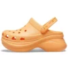 Classic Clog Retro Crocs με παχιά σόλα, πορτοκαλί, Σανδάλια με μικρή φάλαινα