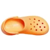 Classic Clog Retro Crocs με παχιά σόλα, πορτοκαλί, Σανδάλια με μικρή φάλαινα