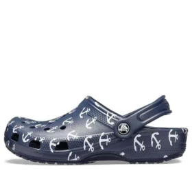 Classic Clog σανδάλια με τύπωμα Deep Blue