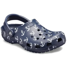Classic Clog σανδάλια με τύπωμα Deep Blue