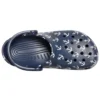 Classic Clog σανδάλια με τύπωμα Deep Blue