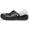 Classic Lined Clog Disco με Glitter «Μαύρο Λευκό»