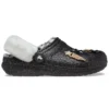 Classic Lined Clog Disco με Glitter «Μαύρο Λευκό»
