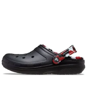 Classic Lined Clog “Μαύρο & Κόκκινο”