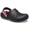 Classic Lined Clog “Μαύρο & Κόκκινο”