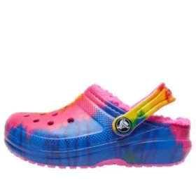 Classic Lined Clog με επένδυση και Tie-Dye σχέδιο “Μπλε Ροζ”