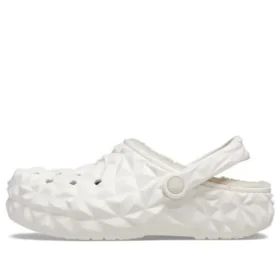 Classic Lined Clog με γεωμετρικό σχέδιο και φόδρα “White”