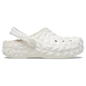 Classic Lined Clog με γεωμετρικό σχέδιο και φόδρα “White”