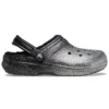 Classic Lined Clog με Glitter “Black Silver”