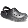 Classic Lined Clog με Glitter “Black Silver”