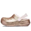 Classic Lined Clog με Glitter “Gold Pink”