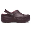 Classic Lined Clog με πλατφόρμα και επένδυση “Dark Cherry”