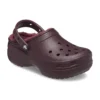 Classic Lined Clog με πλατφόρμα και επένδυση “Dark Cherry”
