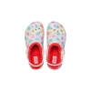 Classic Lined Clog Sweethearts με επένδυση και ψηλό τακούνι «Κόκκινο Λευκό»