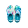 Classic Lined Clog “White Blue Aqua”