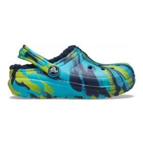 Classic Lined Marbled Clog “Blue Tie-Dye”