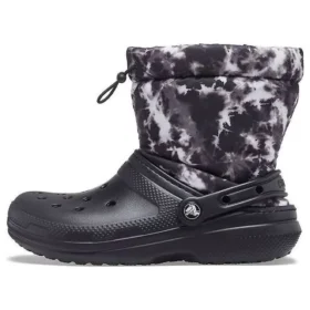 Classic Lined Neo Puff Tie-Dye Μπότες “Black White”