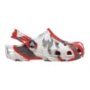 Classic Marbled Clogs “White Red Grey”