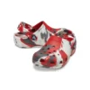 Classic Marbled Clogs “White Red Grey”