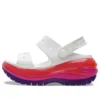 Classic Mega Crush Sandal “Λευκό Κόκκινο Μωβ”