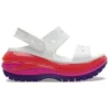 Classic Mega Crush Sandal “Λευκό Κόκκινο Μωβ”